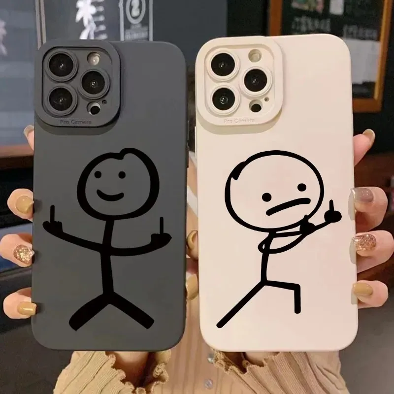 Phone Cases Rugged - Милый мультяшный матовый силиконовый чехол-накладка для