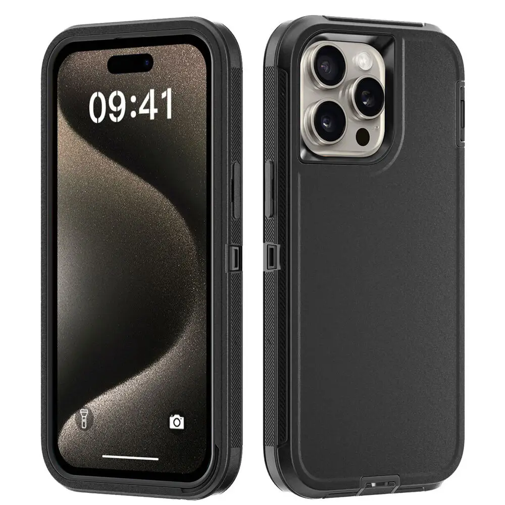 Phone Cases That Fit Iphone 16E - Противоударный и пылезащитный чехол 3-в-1 Heavy