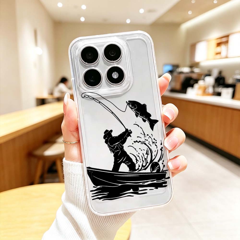 Phone Cases Xiaomi 15T - Чехол для телефона с изображением рыбака,