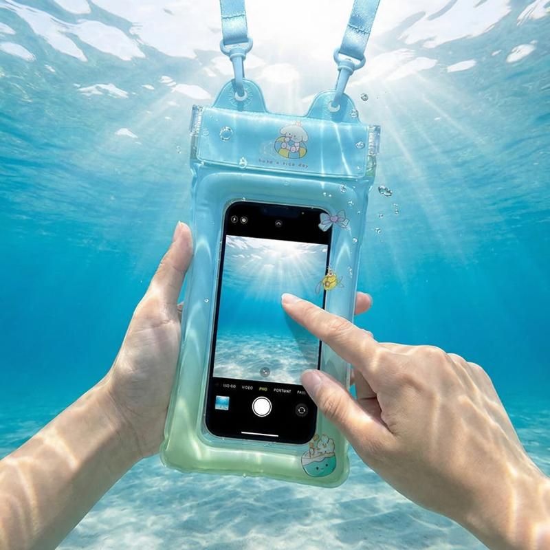 Phone Cases Beach - Водонепроницаемый чехол-поплавок для телефона с мультяшным