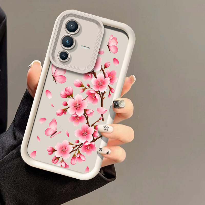 Phone Cases Vivo - Розовый чехол для телефона с принтом