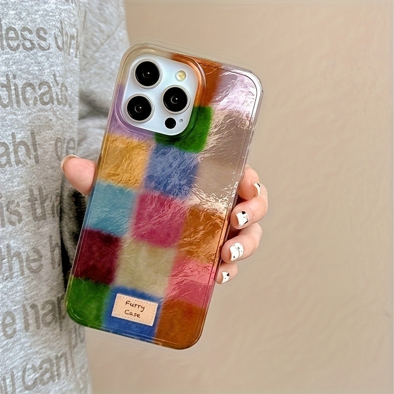 Phone Cases Rugged - Ретро-чехол для телефона с ярким квадратным