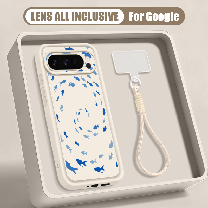 Чехол-ремешок с принтом китов- – обзор и цена Phone Cases Google Pixel 9A