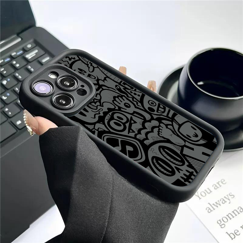 Черный чехол с граффити для iP – обзор и цена Phone Cases Xr Iphone