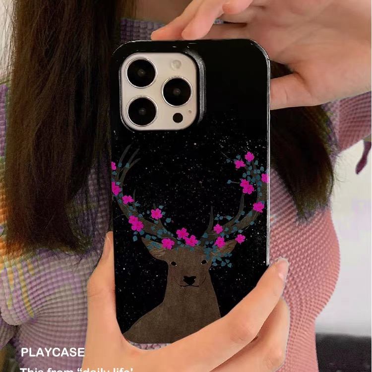 Черно-красный акриловый чехол  – обзор и цена Phone Cases Red Deer