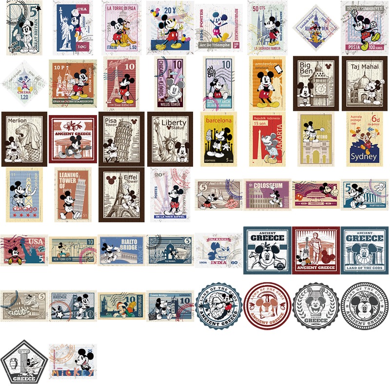50 шт. милых мультяшных ретро- – обзор и цена Phone Cases Disney