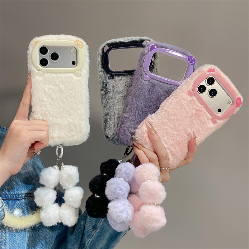 Роскошный однотонный плюшевый  – обзор и цена Phone Cases Iphone 16 Pro