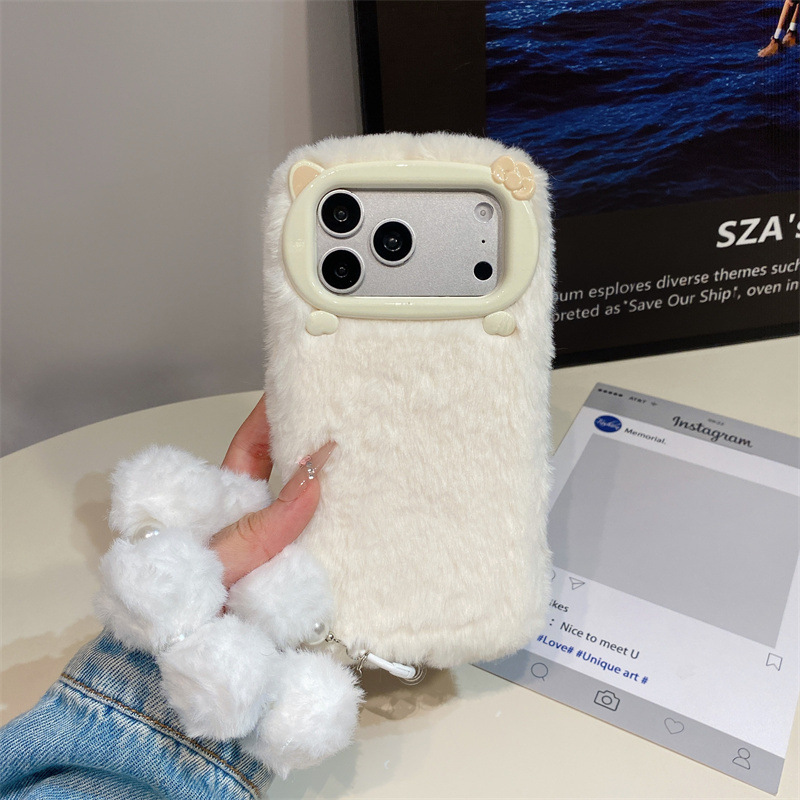 Роскошный однотонный плюшевый  – обзор и цена Phone Cases Iphone 16 Pro